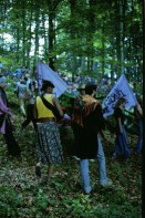 Image of sheet 19790080 photo 28: Demonstration gegen den Bau der Atomkraftwerke in Gösgen Pfingstmarsch Anti AKW Gegner Atomtod nein Danke Wald
Pfingstmarsch von Atomkraftgegnern am Sonntag (03.06.79) bei der Baustelle des Kernkraftwerks Leibstadt. nuclear protest anti Switzerland Swiss 
Kanton Aargau Schweiz 1979 ?