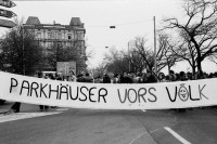 Image of sheet 19800080 photo 16: Demonstration der POCH gegen das Limmatparking, Zuerich 1980.