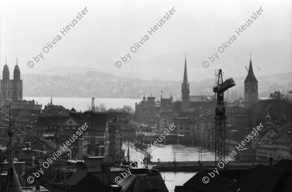 Image of sheet 19800090 photo 5: Sicht auf die Stadt Zuerich, 1980.