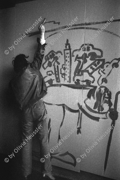 Image of sheet 19800091 photo 11: WEurope graffiti Mural

Wand Graffiti Strassenmusikanten. 
Jugendbewegung Bewegig Zürcher Jugendunruhen Demonstrationen
Zürich Youth movement protest 1980 √