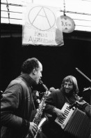 Image of sheet 19800091 photo 17: Am 21. April 1980 besetzt die Gruppe «Luft & Lärm» die Unterführung an der Langstrasse in Zuerich.