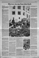 Image of sheet 19800240 photo 21: Studierende in der Universitaet beim puddeln im Sandkasten, Zuerich 1980. Protest gegen das Verbot eines Videofilm. student Universität Schweiz
