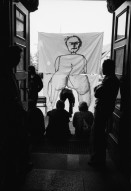 Image of sheet 19800282 photo 26: Junge StudentInnen während einem Streik an der Universität in Zürich 1980. 
 Key
Jugendbewegung Bewegig AJZ Zürcher Jugendunruhen Demonstrationen
Zürich youth movement protest 1980