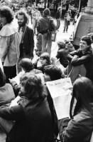 Image of sheet 19800282 photo 31: rtsg. 800281 Streik an der Uni. 'Polizei raus aus der Uni' 'Streik Solidarisiert Euch'
'sofortige Freigabe des verbotenen Films Video
Gegen Zensur und Repression von Hilty und Alfred Gilgen Films und der Geräte'  
'für eine freie Uni gegen Selektion und Repression' etc. Key
Jugendbewegung Bewegig AJZ Zürcher Jugendunruhen Demonstrationen
Zürich youth movement protest 1980 ?