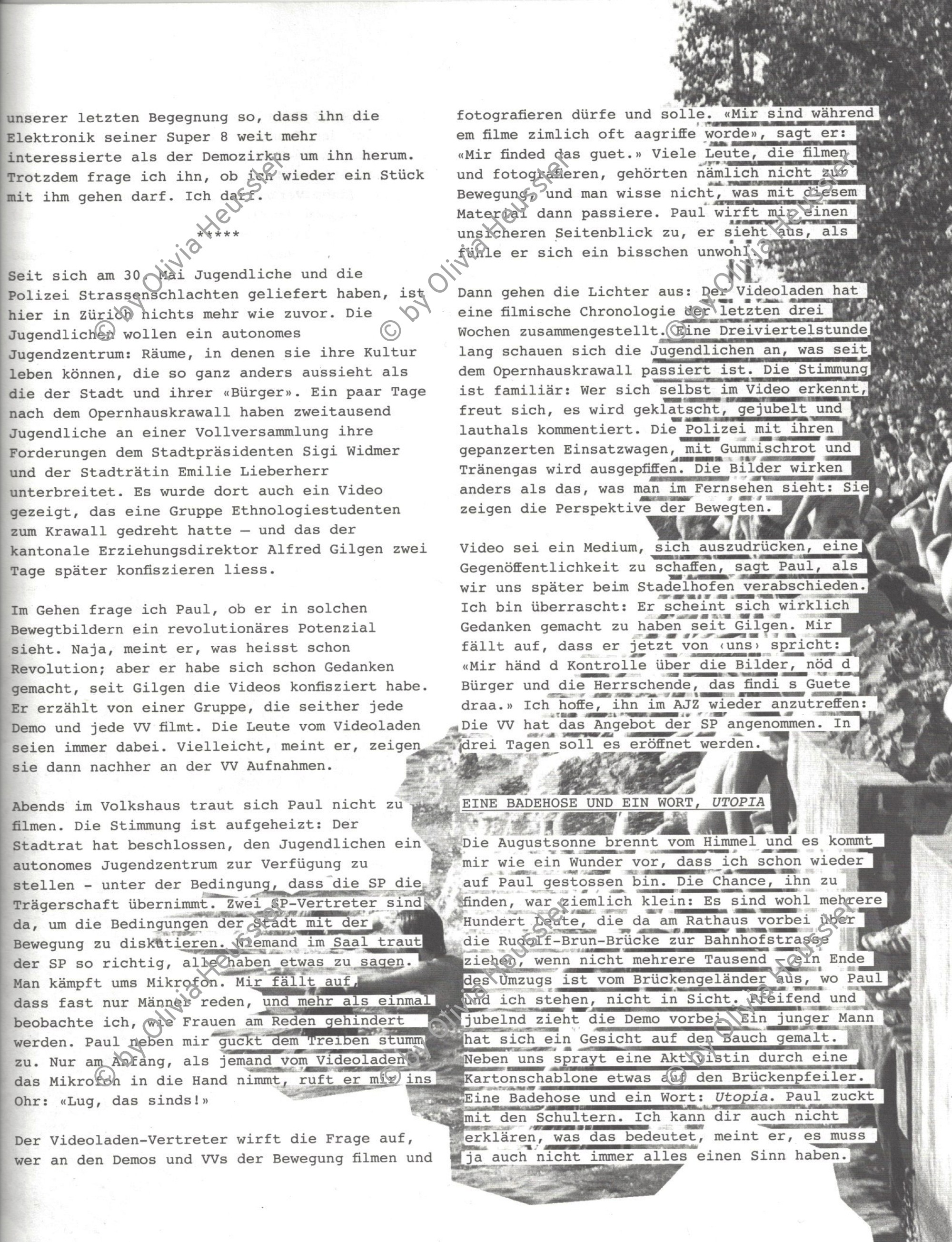 Image of sheet 19800324 photo 27: protest youth movement Jugendunruhen