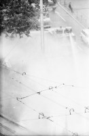 Image of sheet 19800342 photo 14: Wasserwerfer versprüht Tränengas während einer Demonstration der Jugendbewegung beim Bellevue 1980 in Zürich.
youth movement protest Jugendunruhen