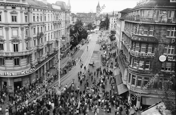 Image of sheet 19800342 photo 2: Zürich youth movement protest 1980 √  Schweiz Switzerland Suisse Europe