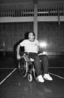 Image of sheet 19800366 photo 17: frtsg. 800373 Geburtstag Feier für Clay Regazoni, Ex-Autorennfahrer, im Paraplelgikerzentrum bei Basel für Blick.
1980

Gianclaudio Giuseppe "Clay" Regazzoni (5 September 1939 – 15 December 2006) was a Swiss racing car driver. He competed in Formula One races from 1970 to 1980, winning five Grands Prix. His first win was the Italian Grand Prix at Monza in his debut season, driving for Ferrari. He remained with the Italian team until 1972. After a single season with BRM, Regazzoni returned to Ferrari for a further three years, 1974 to 1976. After finally leaving Ferrari at the end of 1976, Regazzoni joined the Ensign and Shadow teams, before moving to Williams in 1979, where he took the British team's first ever Grand Prix victory, the 1979 British Grand Prix at Silverstone