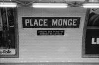 Image of sheet 19800430 photo 2: Place Monge Metrostation Paris, Frankreich 1980.
