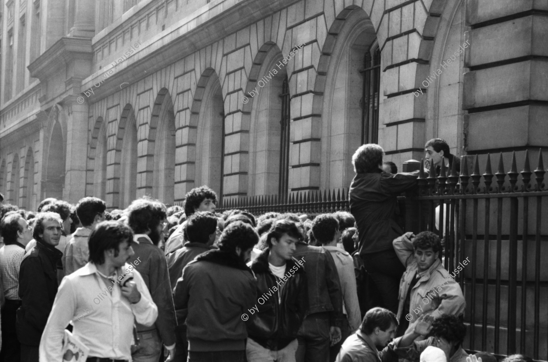 Image of sheet 19800430 photo 30: Vor dem Prozess gegen Neonazi Mark Fredrikson, Palais de Justice, Paris, Frankreich 1980.