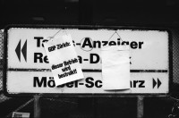 Image of sheet 19800530 photo 8: 'Dieser Betrieb wird bestreikt. Zürich Kreis 4