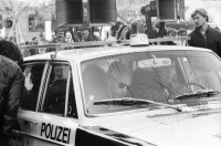 Image of sheet 19800662 photo 1: Polizeiwagen Auto Streifenwagen, Zürich 1980.