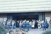 Image of sheet 19803000 photo 8: Polizeibeamte verhindern am 11. Oktober 1980 auf der Pestalozziwiese vor dem Globus in Zuerich einen friedlichen Protest der Jugendbewegung und verhaftet viele.
Bewegig Zürcher Jugendunruhen Demonstrationen
youth movement