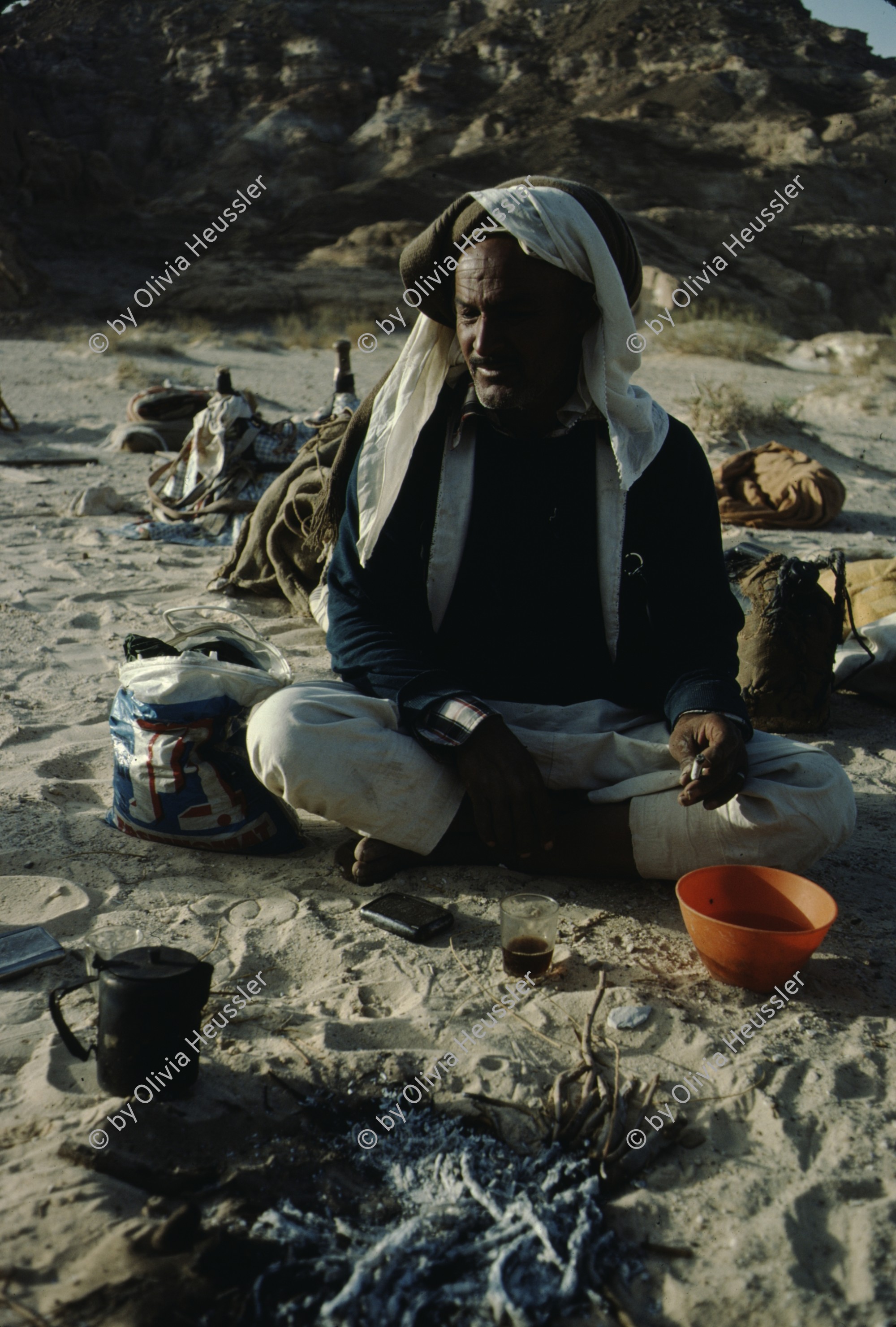 Image of sheet 19803002 photo 109: Beduin in a Village, Sinai Desert, Israel 1980.