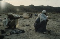 Image of sheet 19803002 photo 111: Beduines morning shave. Sinai Desert Israel 1980.