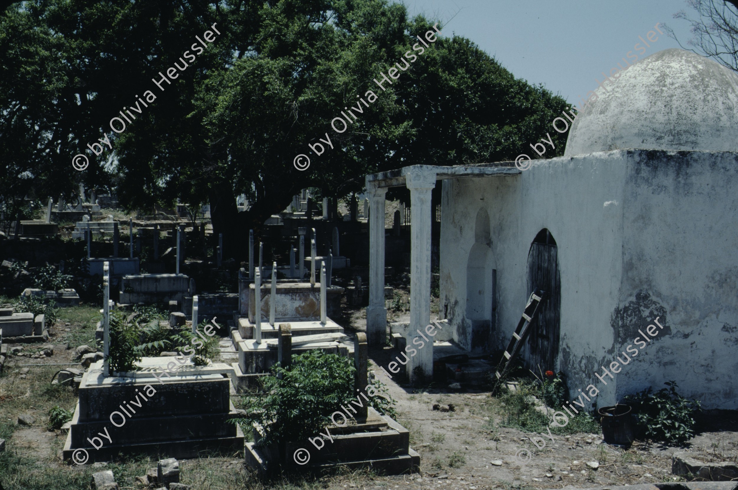 Image of sheet 19803002 photo 127: Druze grave at the historical site, near Jordan river source, Israel 1980.