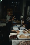 Image of sheet 19803002 photo 134: Chicken vendor at Market, Haifa Old town, Israel 1980.