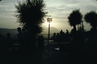 Image of sheet 19803002 photo 29: Abendstimmung mit Menschen am Lake Tiberias, Israel 1980.