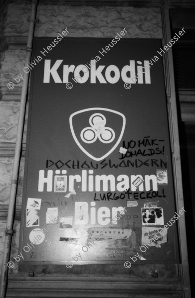 Image of sheet 19810100 photo 16: Restaurant Krokodil an der Langstrasse, Zuerich 1981.