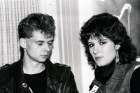 Image of sheet 19810600 photo 10: Rudi Dietrich und ? in Wolfenschiessen Kanton Nidwalden Schweiz Switzerland swiss Europe punk concert rock portrait 
1981 √
© 1981, by OLIVIA HEUSSLER / www.clic.li