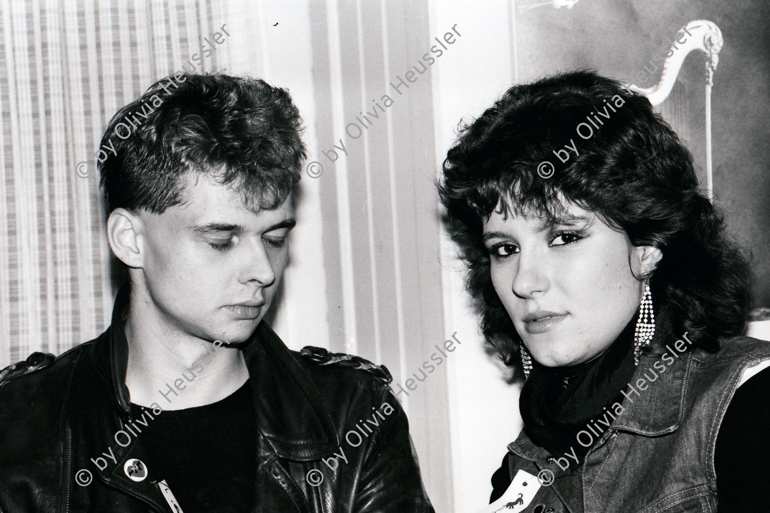 Image of sheet 19810600 photo 10: Rudi Dietrich und ? in Wolfenschiessen Kanton Nidwalden Schweiz Switzerland swiss Europe punk concert rock portrait 
1981 √
© 1981, by OLIVIA HEUSSLER / www.clic.li
