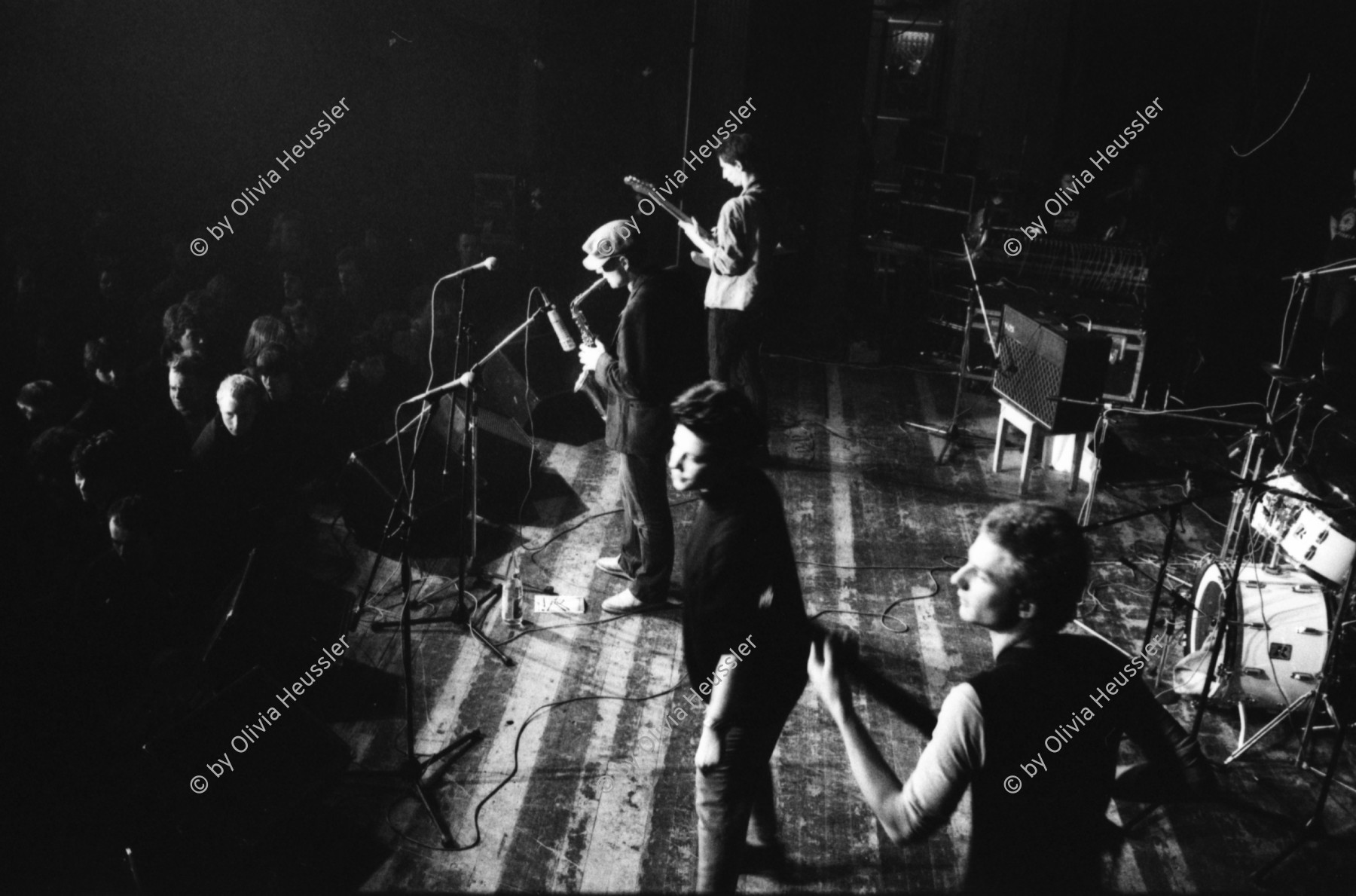 Image of sheet 19810681 photo 7: Ilia Vasella, Viten Vito, Christoph Herzog und Joerg Walker im Volkshaus, Zuerich 1981.