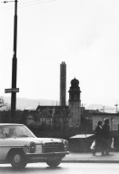 Image of sheet 19810690 photo 9: Mercedes Benz fährt über die Kornhausbruecke, Zuerich 1981. Abfallverbrennungsanlage Josefstrasse