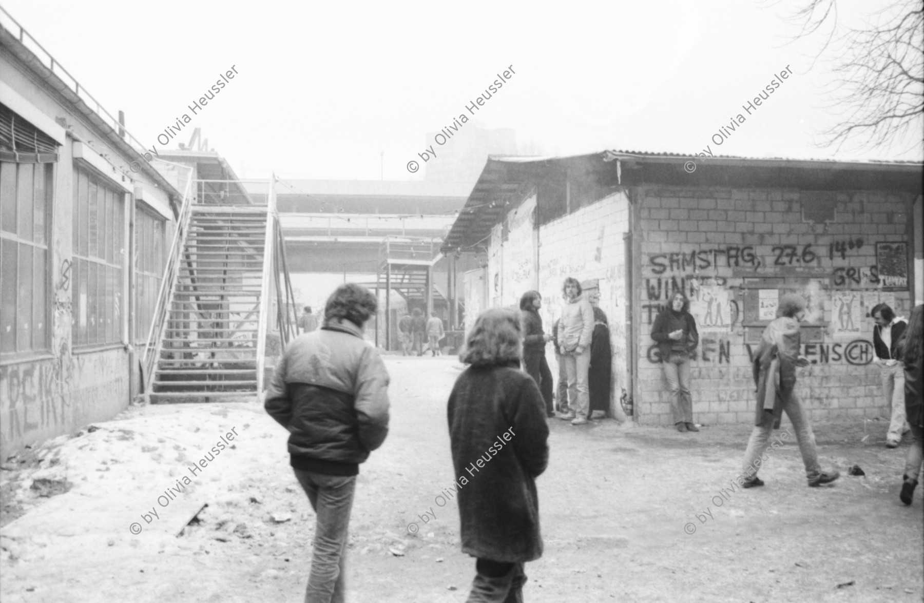 Image of sheet 19820030 photo 4: Im autonomen Jugendzentrum AJZ im Winter in Zuerich 1980.
Jugendbewegung Zürich