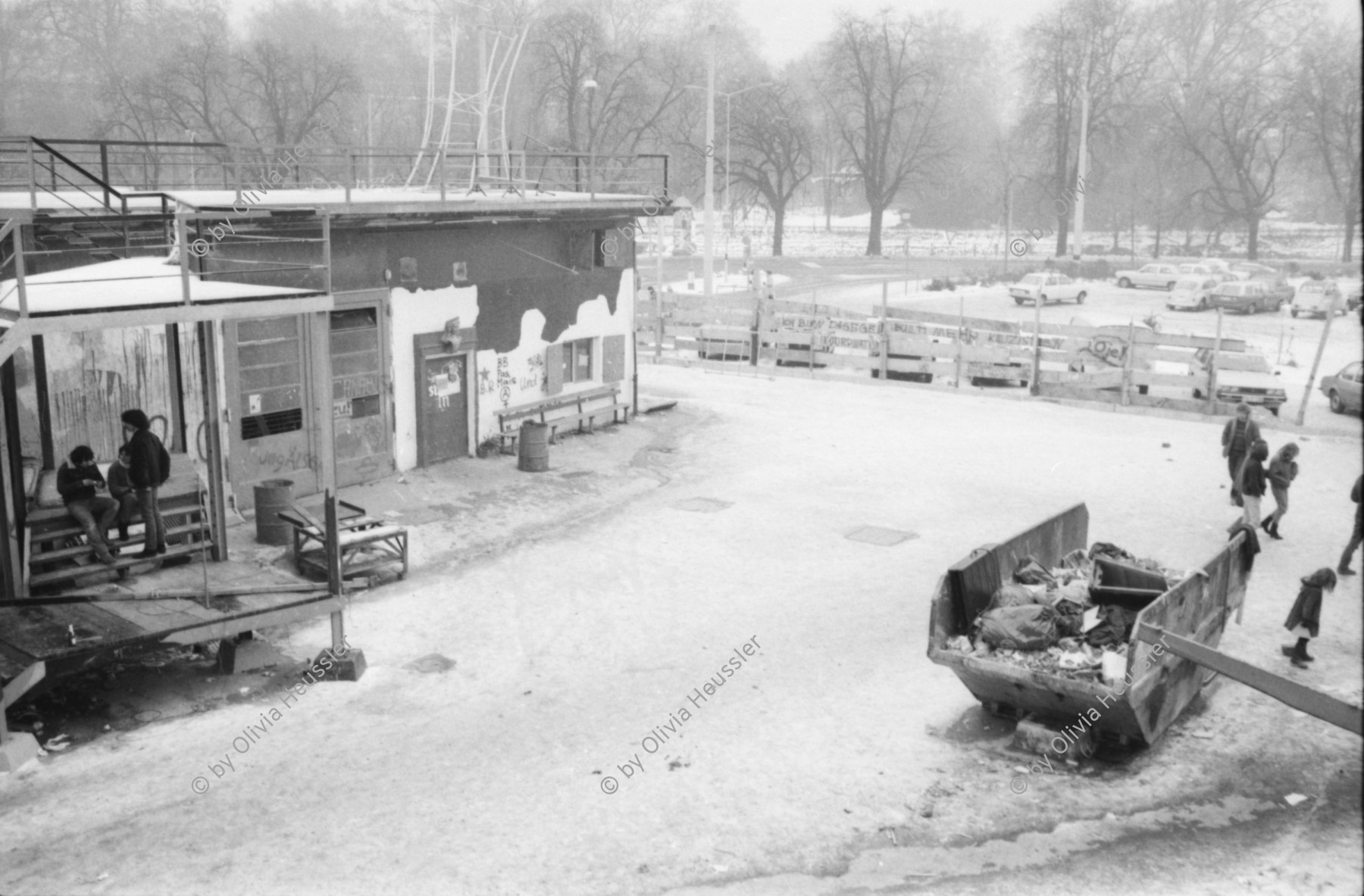 Image of sheet 19820030 photo 5: Im autonomen Jugendzentrum AJZ in Zuerich im Winter 1982.