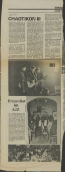 Image of sheet 19820040 photo 20: Switzerland Europe people persons Women Woman occupied house housing Bewegung room smoke Zusammenleben concert music band women protest
