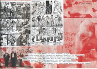 Image of sheet 19820170 photo 28: Elefanten vom Zirkus Knie werden für Propaganda zwecke durch die Stadt geführt. An der Wand an der Storchengasse steht: «Gegen die Trakte» Zürich Graffitti Wandmalerei Mural Zürich 1982