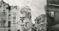 Image of sheet 19820290 photo 10: Doppelbelichtung. Tessinerplatz Besetzung. √  Zürich 1982
Swiss Switzerland Schweiz Svizzera Suisse Europe occupied house housing Graffiti