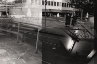 Image of sheet 19820290 photo 28: Doppelbelichtung dobleexposure mit zwei Nonnen Tessinerplatz Zürich 1982 √ Swiss Switzerland Schweiz Svizzera Suisse Europe religion art street town crossing  Fussgänger streifen strip