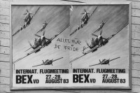 Image of sheet 19830200 photo 31: Plakat für den Frieden gegen Flugmeeting.  Zürich 1983 √