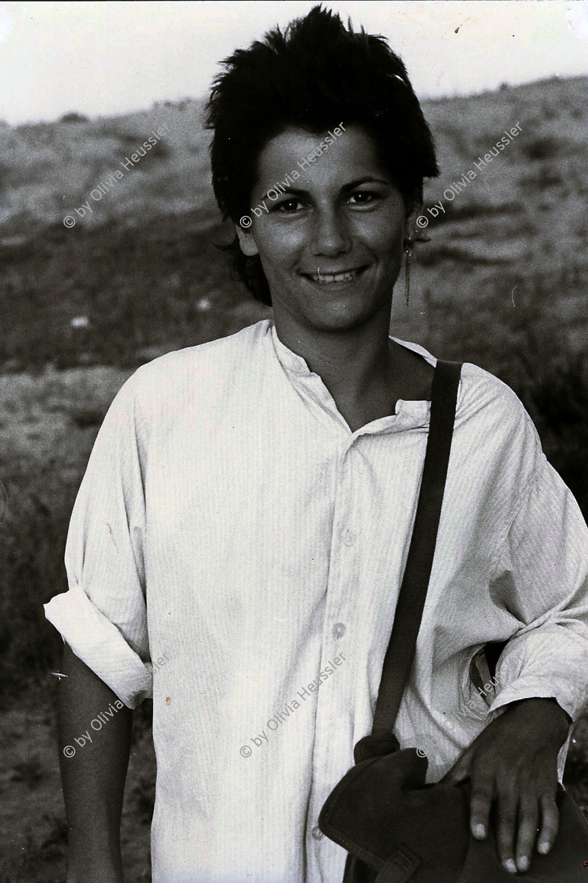 Image of sheet 19830230 photo 26: Die Fotografin Olivia Heussler fotografiert von ihrer Mutter Ruth Guggenheim Heussler. Portrait Murcia Spanien 1983 √