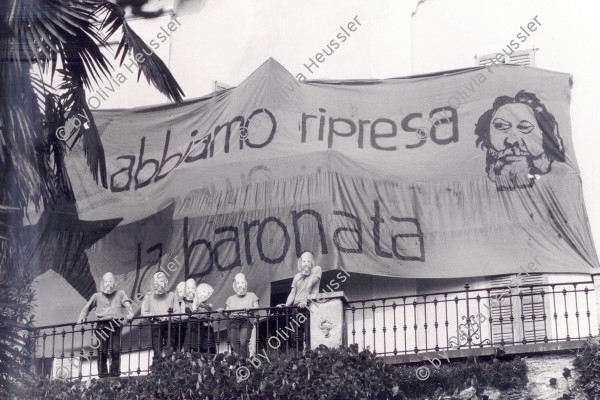 Image of sheet 19830260 photo 5: Besetzung Bakunins «La Baronata», Minusio 1983.
Switzerland Schweiz Svizzera Swiss Europe politics anarchie anarchy housing protest
Exhibition: Zurich, the eighties. Photobastei 2.0 2020