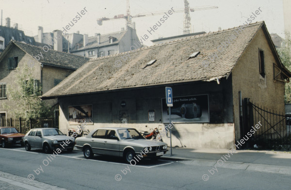 Image of sheet 19833002 photo 12: Wohnhäuser um den Stauffacherplatz am Stauffacher, Kreis 4, Zürich 1983.