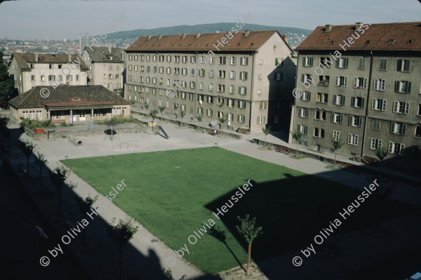 Image of sheet 19833002 photo 13: Wohnhäuser um den Stauffacherplatz am Stauffacher, Kreis 4, Zürich 1983.