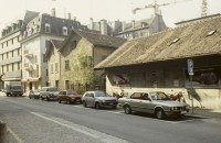 Image of sheet 19833002 photo 5: Wohnhäuser um den Stauffacherplatz am Stauffacher, Kreis 4, Zürich 1983.