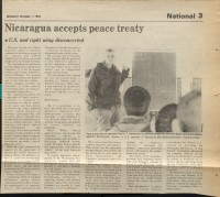 Image of sheet 19840220 photo 11: US-Amerikanischer Soldat während einem Schulungskurs für Contrarebellen im militärischen Ausbildungszentrum der US-Militärs in Honduras. CREM El Castillo. Honduras Centralamerica Zentralamerika 04.84 1984 √