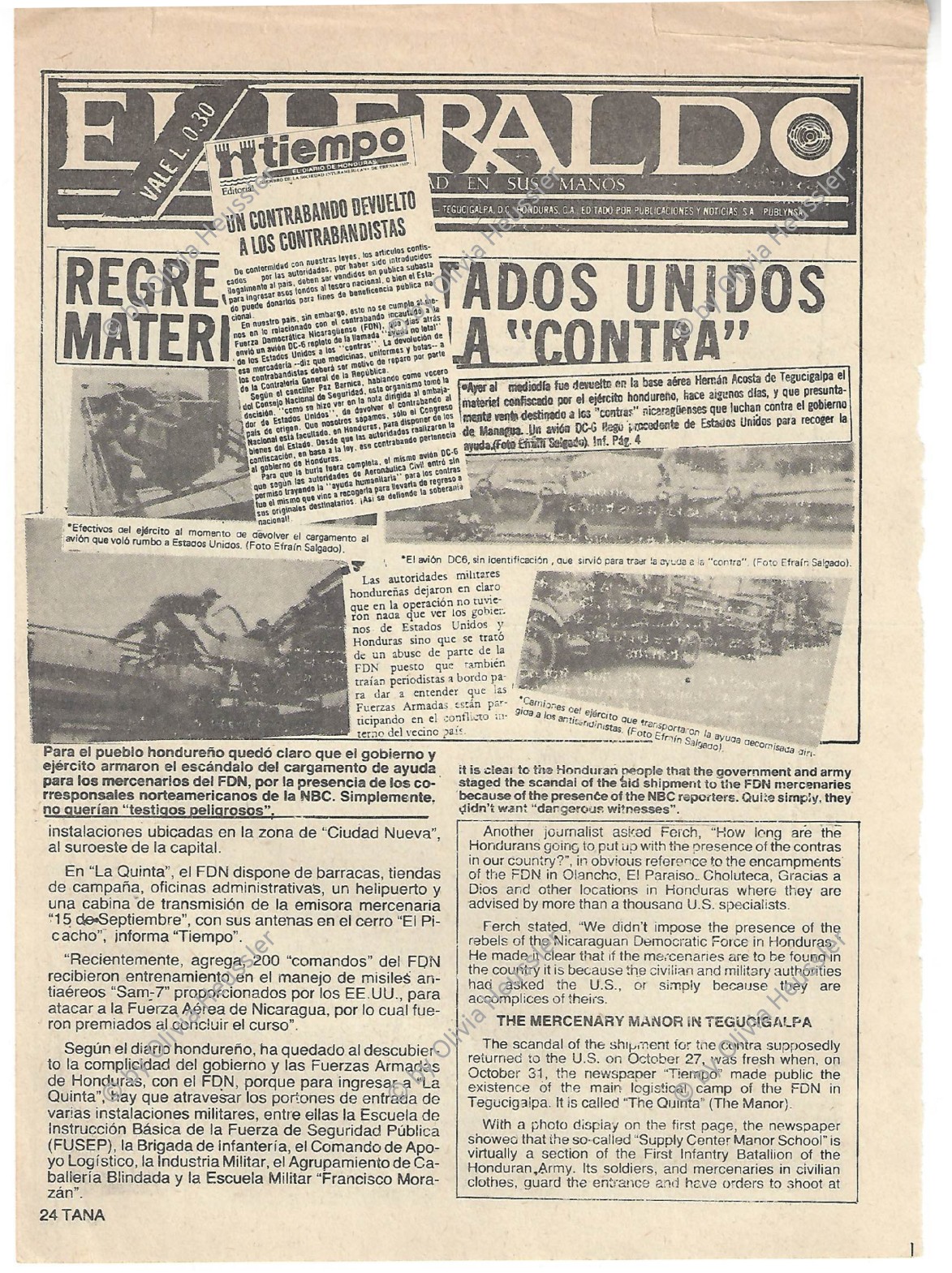 Image of sheet 19840220 photo 43: Im US-Amerikanischen Militär-Ausbildungslager Centro de Entrenamiento Militar (CREM) an der honduranischen Atlantikküste bei El Castillo.  Der neue General Walter Lopez Reyes. Züchtigung Übung Folter. Salvadorianische Soldaten. US-Army Soldaten. Abteilung für salvadorianische Soldaten in Honduras! Instructor Contra Rebels Contras Contrarebellen
mit M-16 Maschinengewehren. Helikopter Flugzeug Ausbildung im
Schiessen mit amerikanischem Instruktor. US-Army Soldaten
Portrait «Soldado lloron»