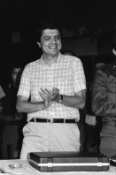 Image of sheet 19840240 photo 8: Ein Cara al Pueblo. 'Mit dem Gesicht zum Volk'. mit Daniel Ortega und Sergio Ramirez. Thema Comiteé de Defensa Sandinista (CDS). Managua Nicaragua 1984