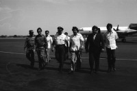 Image of sheet 19840270 photo 27: Im nicaraguanischen Staatsrat. Die politische Opposition glänzt durch ihre Abwesenheit. Nr. 9 
5.5. 1984 Consejo de Estado. Sanchez etc. damaliger Amerikanischer Botschafter. Name nicht mehr bekannt. 
Der neue Präsident des parlamentarischen Nationalkongress in Managua Carlos Nuñez Tellez. 
Managua Nicaragua 1984