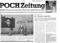 Image of sheet 19840290 photo 28: Geburtstag Sandinos. Des Generals des freien Menschen, wird gefeiert. «Sandino vive» steht an den Mauern. Kinder in Reihe. Gruppenbild. Bühne. FSLN Fahne. Mann Soldat mit Maske. Kommandanten mit Strohhüten. Fahnen. Mascottchen kleines Kind in Uniform. Marimbas werden an der Demo für Sandino mitgetragen. Masken werden getragen. Mural Wandmalerei Ein junger Soldat der den Helikopter abgeschossen hat mit den Honduranern drin. Nicaragua 1984
