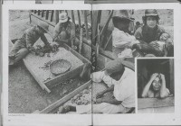 Image of sheet 19840670 photo 26: book. 

Antiimperialistische Demonstration Protest vor der US Botschaft in Managua. Angestellte im Hintergrund. Im Restaurant von La Dalia. Kaffee wird gereinigt und sortiert. in Polo de Yale. Polo de Yale wurde mit Hilfe des Schweizerischen Arbeiterhilfswerk SAH AOS aufgebaut. Eine Dorfschwester macht einen Malariatest. Kaffee wird von der Haut entzweit. Die Bauern arbeiten immer mit der Waffe griffbereit. Frau schaut aus dem Fenster, in die Kamera. Phillippe Sauvin und Viviane Luisier Fioretta. Matagalpa Nicaragua 1984