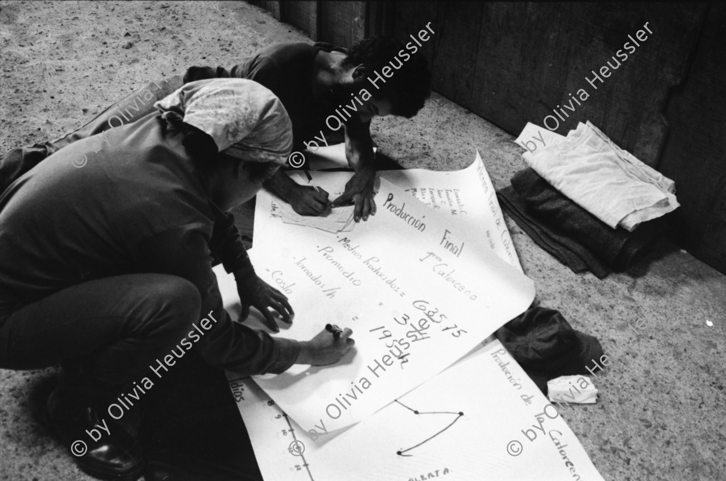 Image of sheet 19850060 photo 44: Kaffeeernte mit der Brigade von Inies und IRENA in der UPE empresas agropecuarias estatales, La Pintada. mit Lorenzo Cardenal spielt Gitarre Musik Music Sandinista Sandinist Nicaragua 1985 coffee pick harvest farm farmer Cooperative kooperative
