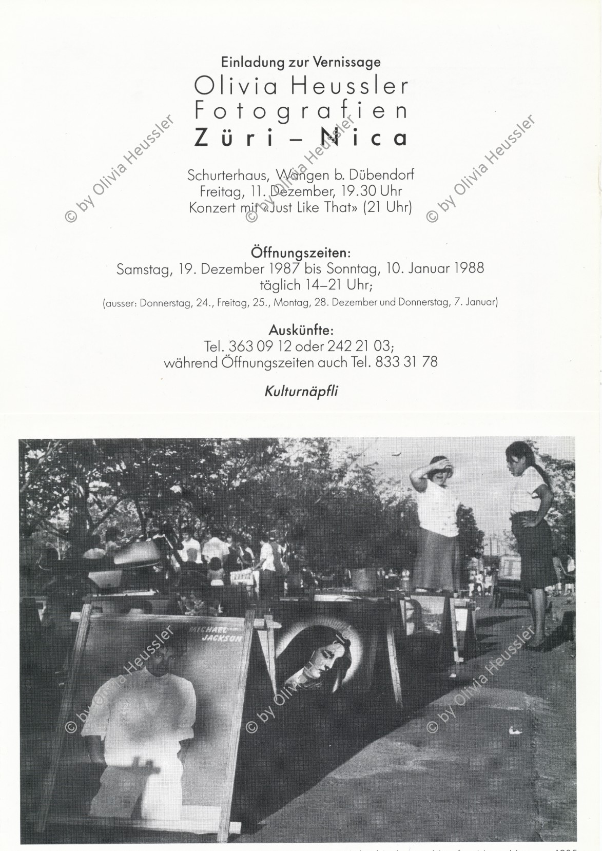 Image of sheet 19850140 photo 7: Der 2. Todestag der Salvadorianischen Kommandantin Ana Maria. Sie wurde in Nicaragua mit einer Axt erschlagen. Marcial, ihr Lebenspartner hat sich kurz darauf umgebracht. Verschiedene Junge Sandinisten stehen am Grab Wache Michael Jackson und die Jungfrau Maria sind begehrte Objekte. Die importierten Plakate sind sehr populär. Junge vor alem Alter Tank gepanzertes Militärfahrzeug steht heute im vom Erdbeben zerstörten alten Managua wo die Kinder spielen. Noch sind die alten vor dem Erdbeben gebauten Häuser im Zentrum bewohnt. Sie sind aber als Ruinen zu bezeichnen. Korbball. Basketball am Sonntagnachmittag. Nicaragua 1985

exibition