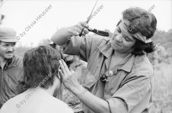 Image of sheet 19850170 photo 19: The Sandinista Popular Army (or People's Army; Ejército Popular Sandinista, EPS) was the military established in 1979 by the new Sandinista government to replace the National Guard, following the overthow of Anastasio Somoza Debayle. In post-Sandinista Nicaragua, it has been remolded into the National Army of Nicaragua. Joaquín Cuadra was chief of staff, serving Defense Minister Humberto Ortega. A draft, called the Patriotic Military Service (Servicio Militar Patriótico), (SMP) was instituted in 1983. It later became Obligatory Military Service (Servicio Militar Obligatorio) (SMO).The special forces Tropas Pablo Ubeda initially came under the Ministry of Interior and then the BLI'S were Created.