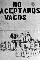Image of sheet 19850220 photo 33: Das Kulturzentrum schützt sich mit einer Wandmalerei Graffiti gegen Vaganten. Vagabunde Es steht: «No aceptamos Vagos» 
Bluefields es un municipio de la Región Autónoma del Atlántico Sur, Nicaragua. Su cabecera municipal es Bluefields, que actualmente es sede administrativa del Gobierno Regional Autónoma del Atlántico Sur. Este municipio colinda al norte con el municipio de Kukra Hill, al sur con los municipios de San Juan del Norte y El Castillo, al este con el Mar Caribe y al oeste con los Municipios de Nueva Guinea y El Rama. RAAS 1985
Bluefields (or Blewfields) is the capital of the municipality of the same name, and of Región Autónoma del Atlántico Sur (R.A.A.S.) in Nicaragua.