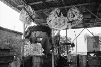Image of sheet 19850230 photo 4: Im Schneider-Kollektiv Neysi- Rios in San Mateo arbeiten die Frauen
Uebersicht. des Arbeitsraum. Mann auf Balkon in einer Siedlung. Knabe spielt mit leeren Patronenhülsen. Er schaut traurig in die Kamera. Ueberall hängen Totenkränze herum. Alter Stadtteil von Bluefields. Kirche der Moraver Mähren. Moravian Church 
Bluefields es un municipio de la Región Autónoma del Atlántico Sur, Nicaragua. Su cabecera municipal es Bluefields, que actualmente es sede administrativa del Gobierno Regional Autónoma del Atlántico Sur. Este municipio colinda al norte con el municipio de Kukra Hill, al sur con los municipios de San Juan del Norte y El Castillo, al este con el Mar Caribe y al oeste con los Municipios de Nueva Guinea y El Rama. RAAS 1985 


El Bluff is a port city on the Caribbean coast of Nicaragua within the bay of Bluefields. El Bluff handles limited cargo and has basic piers. It is also a base for the fishing vessels serving the Nicaraguan east coast going out to sea.